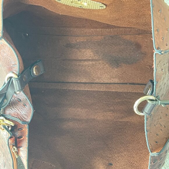 Brown shoulder bag Faux crocodile leather tote bag Women's bags - Picture 8 of 8